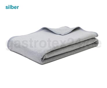 Wohndecke "Arizona" 150/200 cm - Mischgewebe - pflegeleicht - 450 gr/qm - Farbe: silber